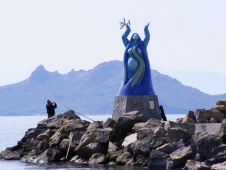 Turgutreis zeemeermin standbeeld