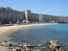 Muren van de oude stad Rhodos
